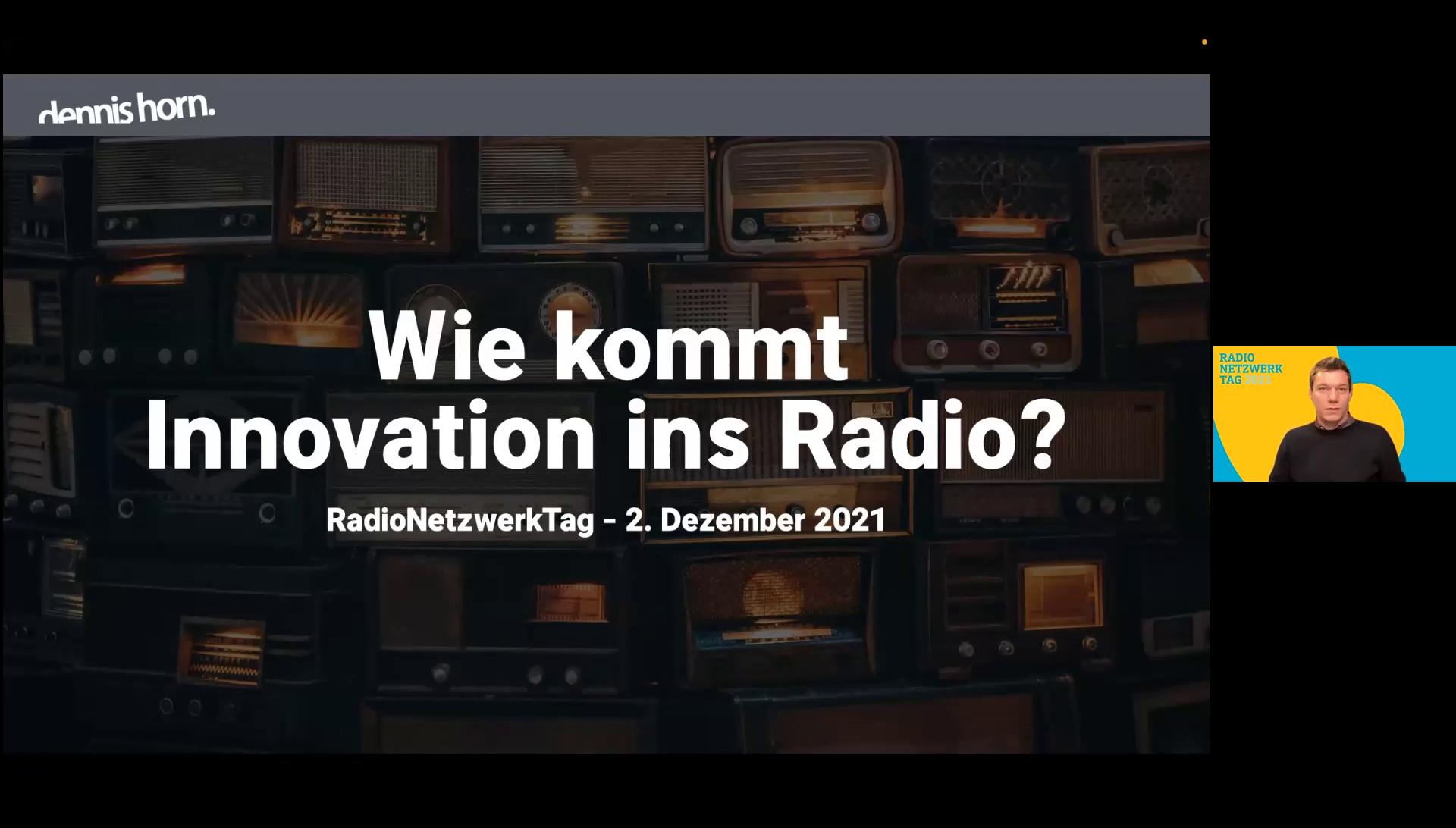 Impressionen vom 5. RadioNetzwerkTag 2021