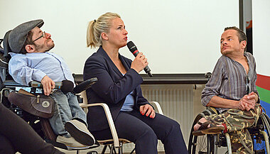 Abschlusspanel mit Raul Krauthausen, Verena Bentele und Erwin Aljukic